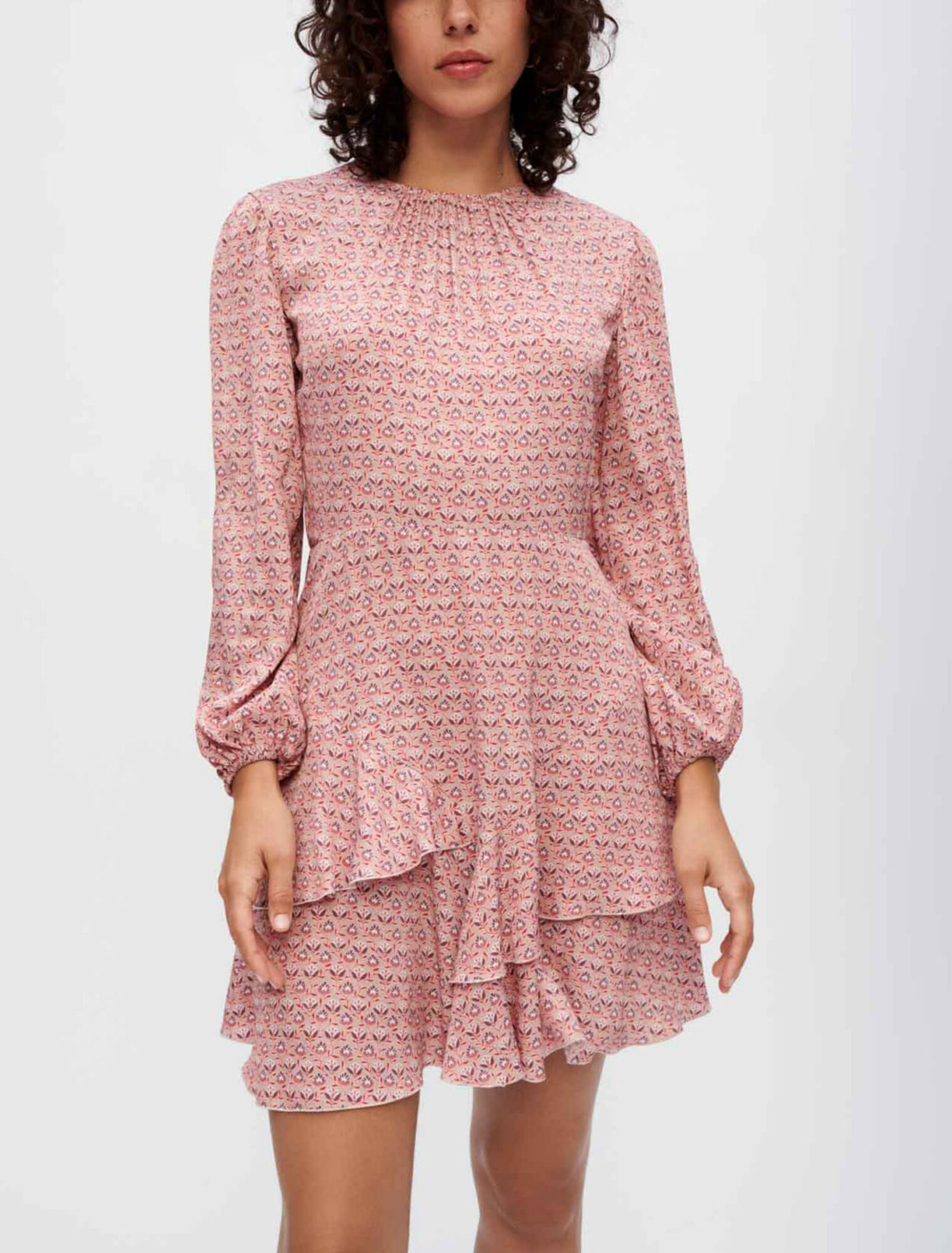 Vestido estampado de viscosa