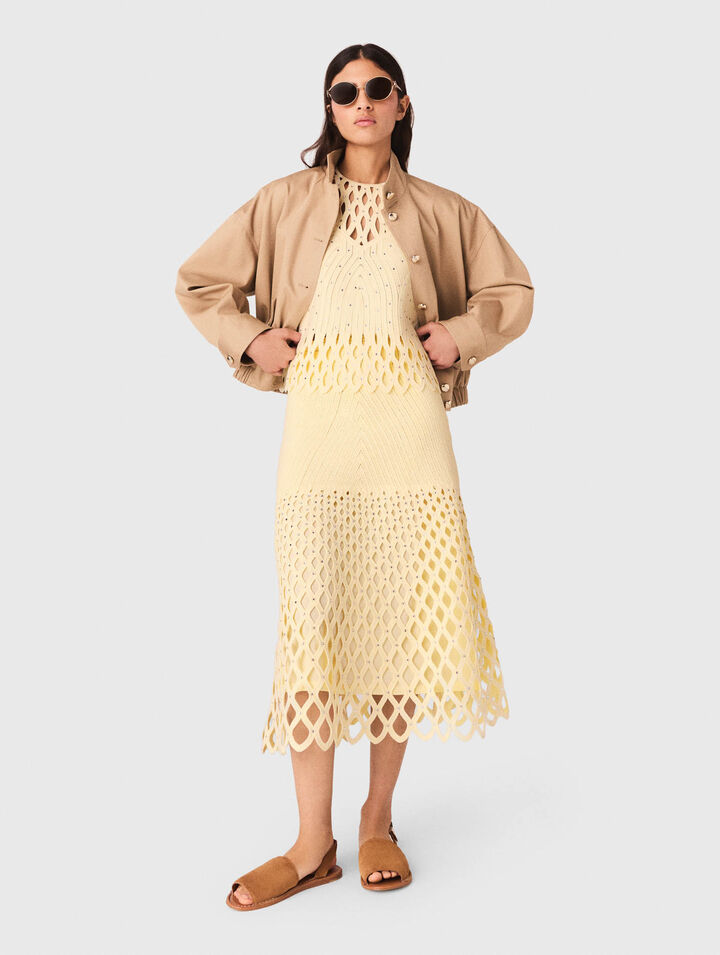 Falda de ganchillo forro extra&iacute;ble