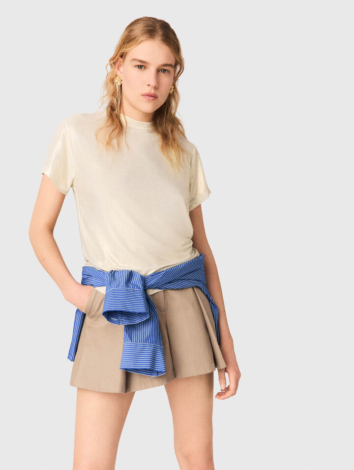 Camiseta de tejido lam&eacute;