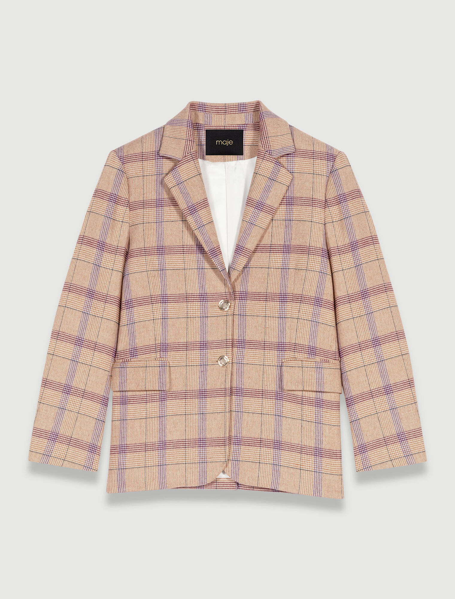 Chaqueta de traje a cuadros