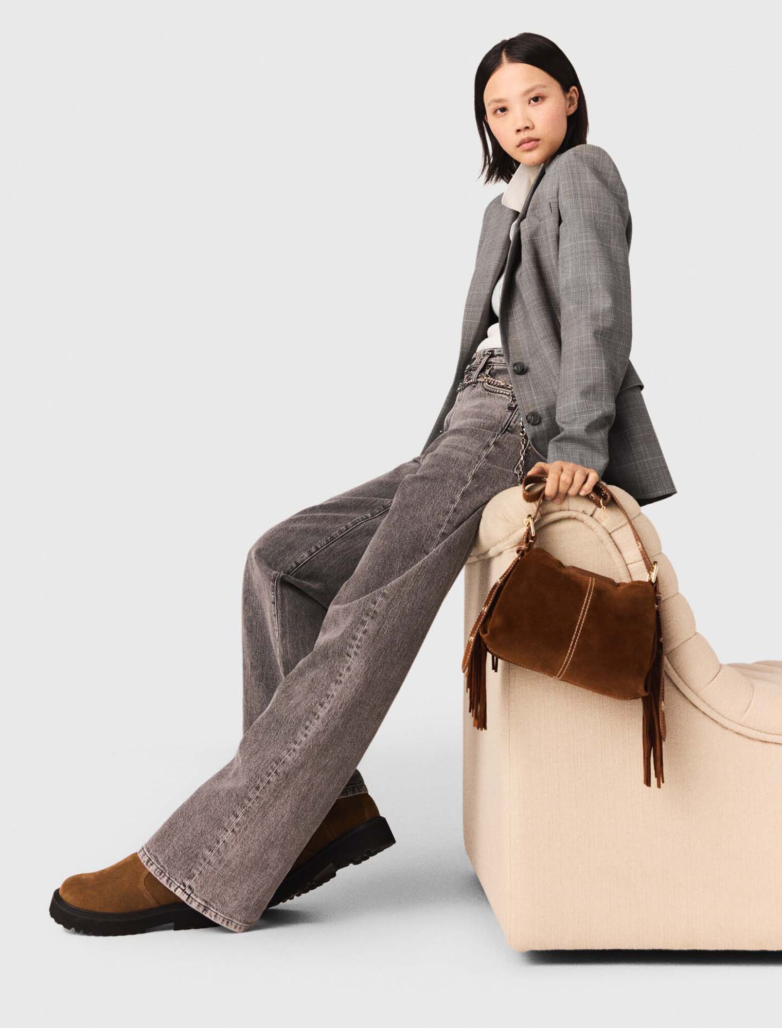 Vaquero ancho cintur&oacute;n de eslabones