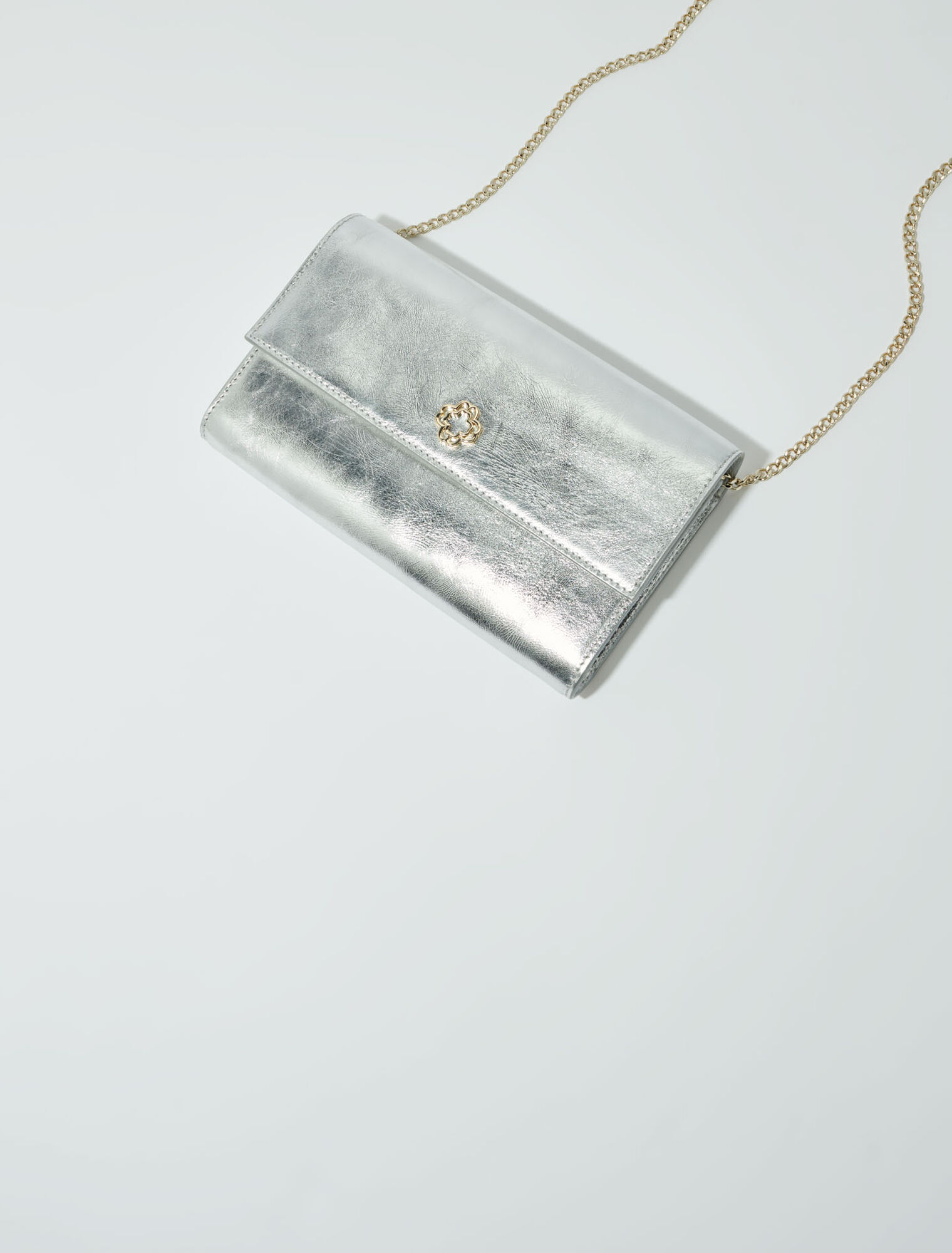 Bolso-cartera metalizado