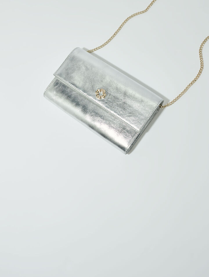 Bolso-cartera metalizado