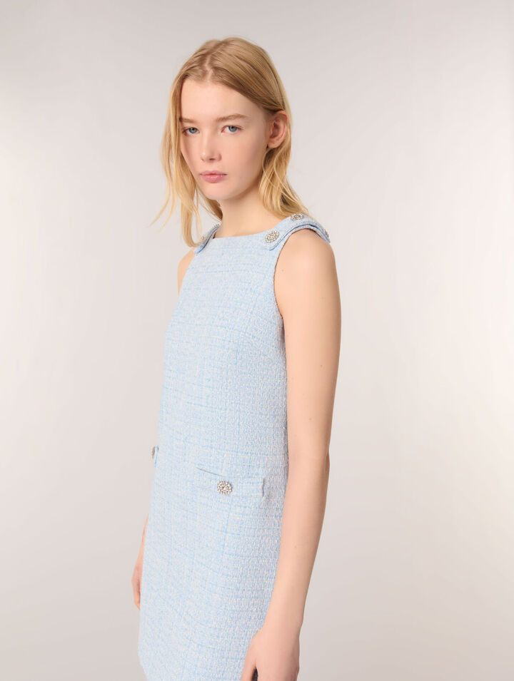 Vestido corto de tweed