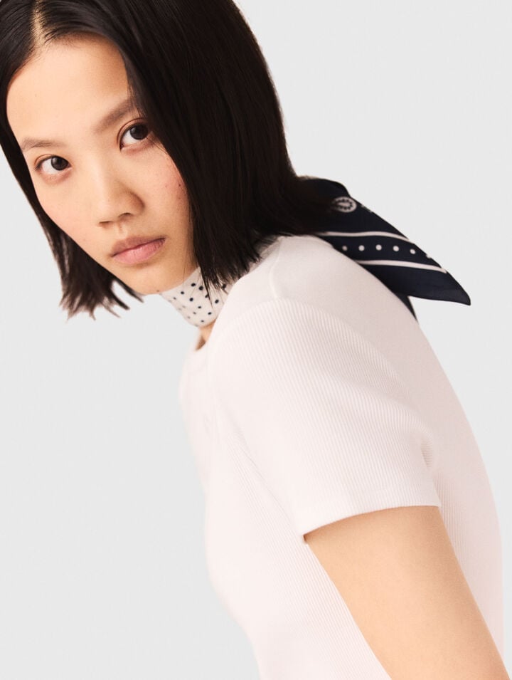 Bandana de seda estampada 60x60