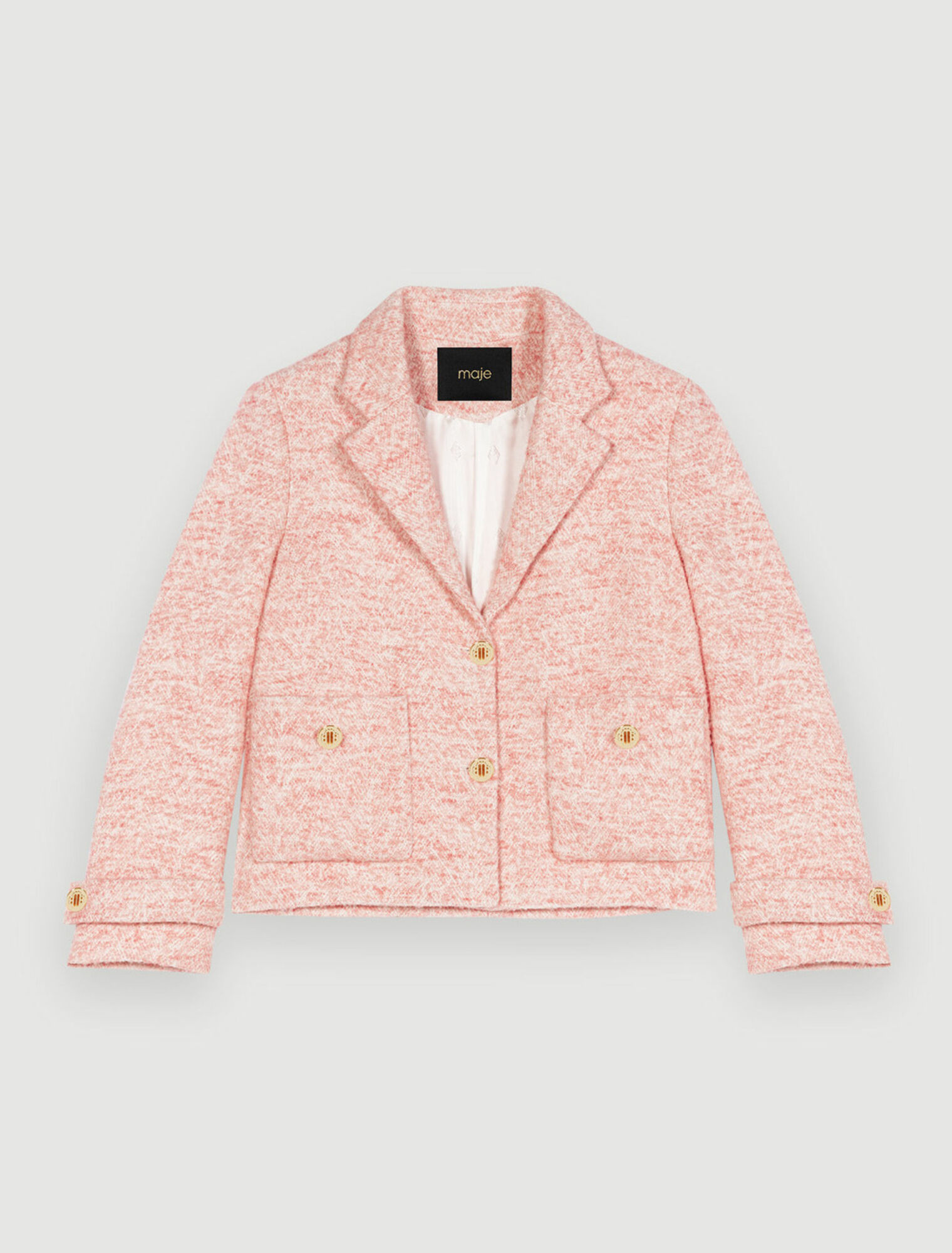 Chaqueta de traje rosa
