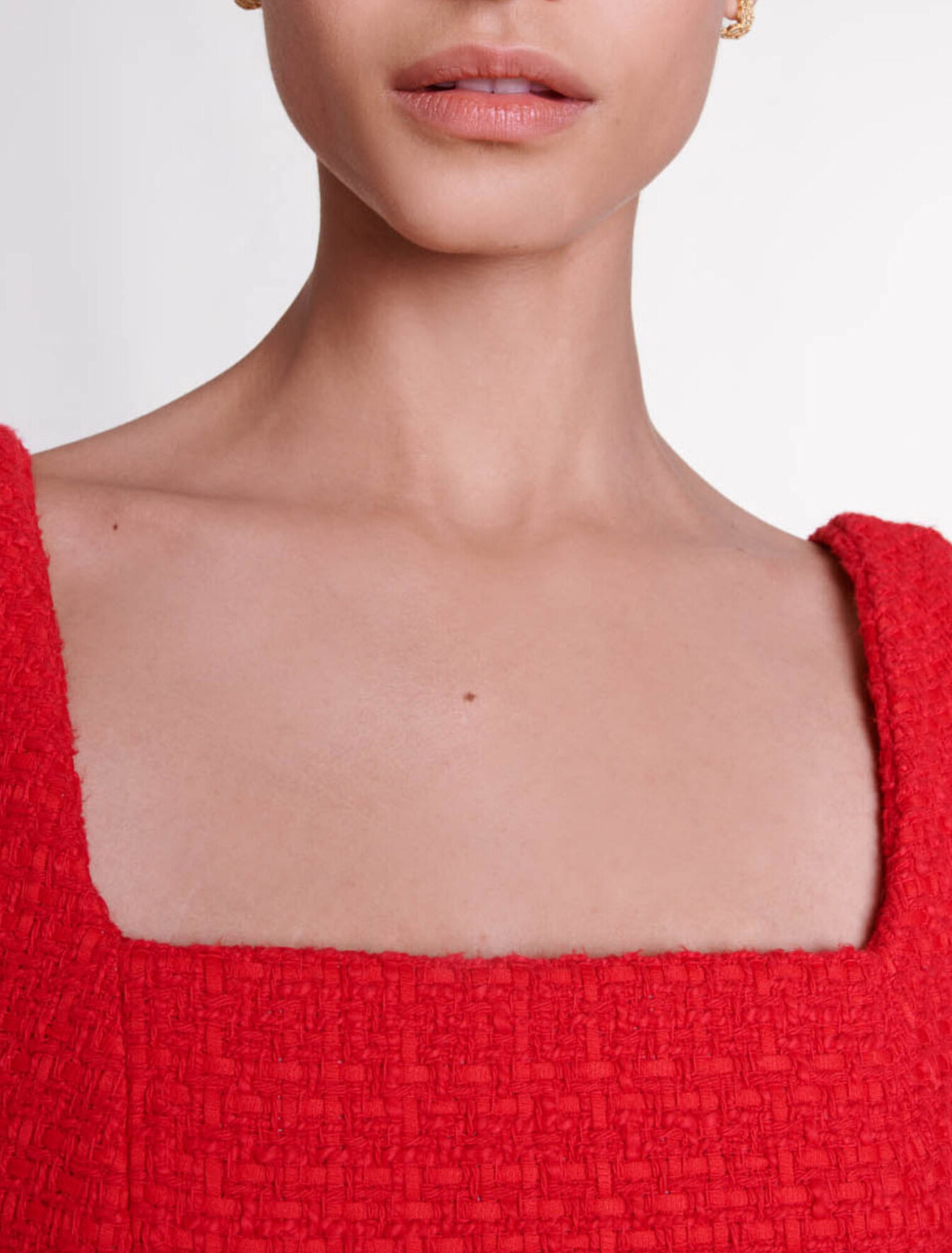Vestido corto de tweed