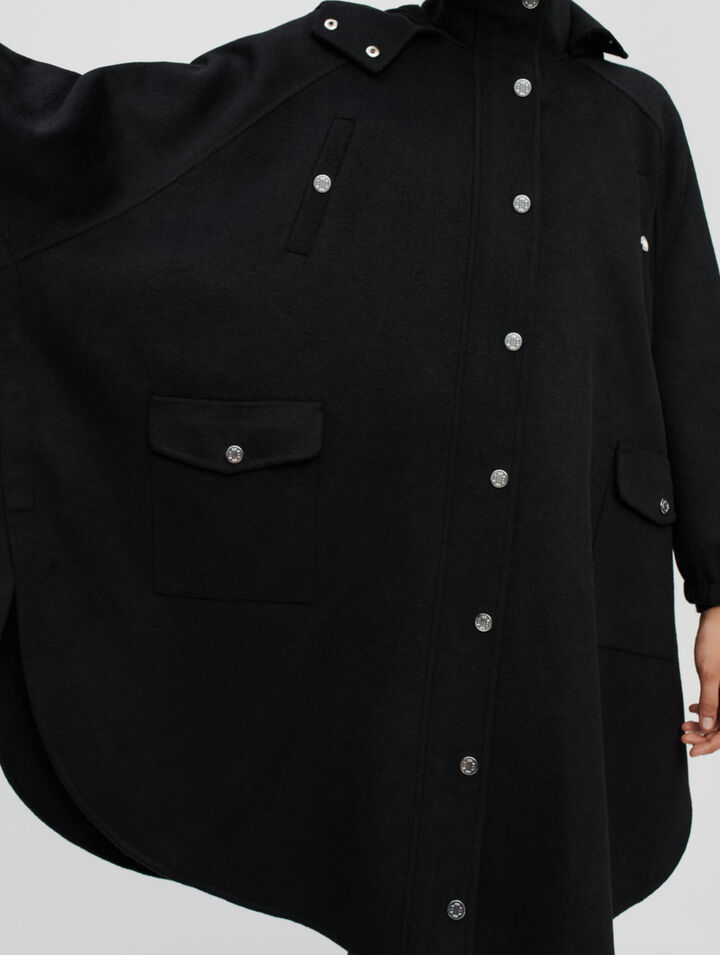 Abrigo oversize doble faz