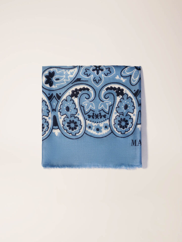 Chal con estampado bandana
