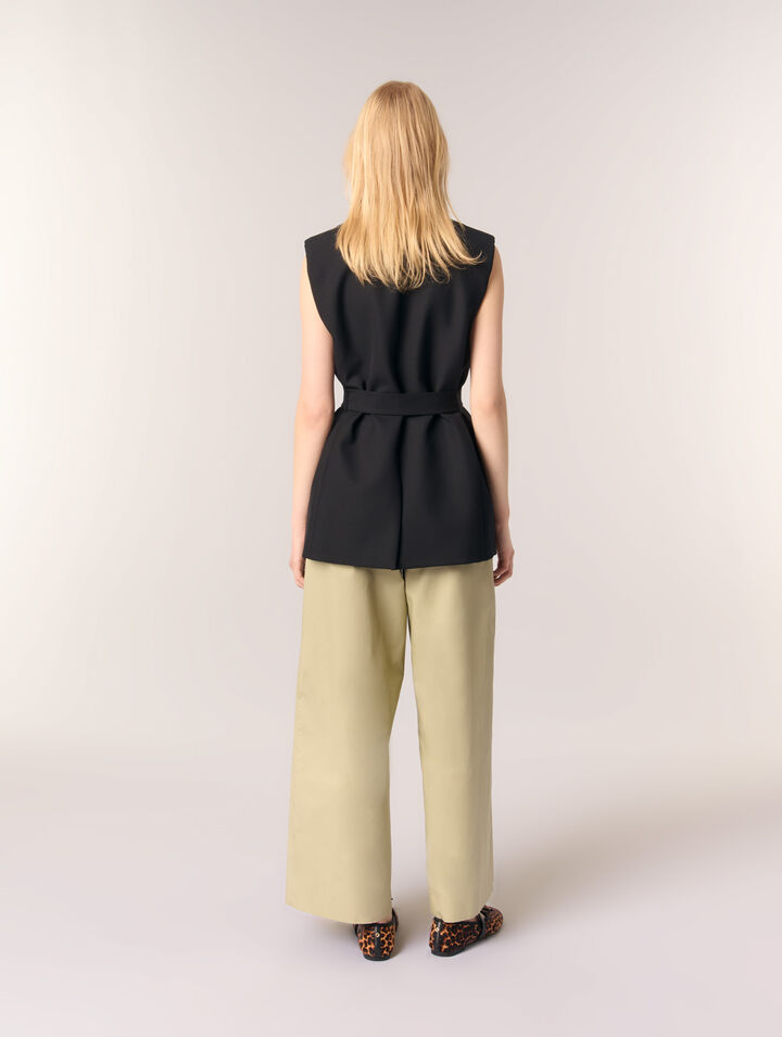 Chaqueta de traje sin mangas 