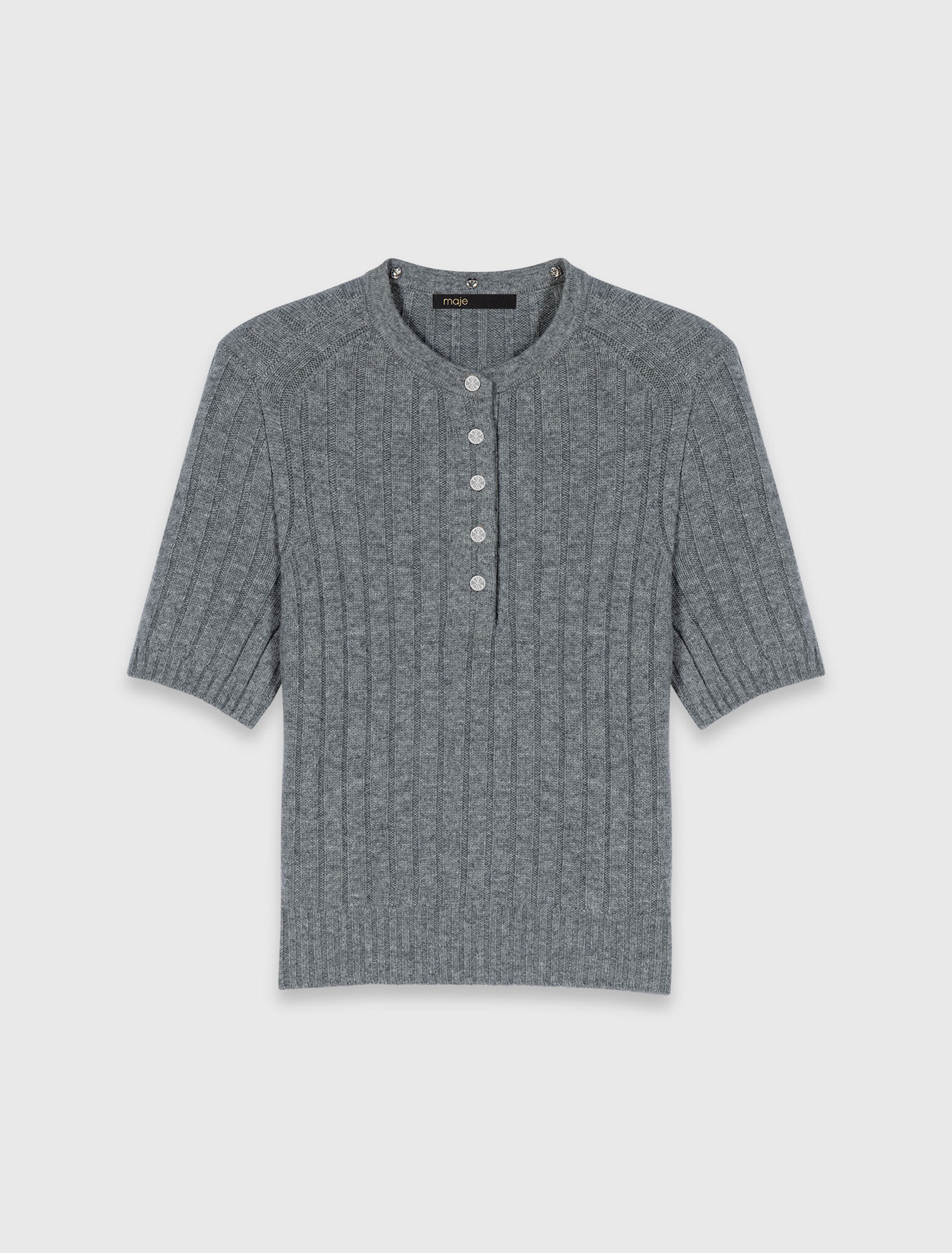 Jersey cuello perlado desmontable