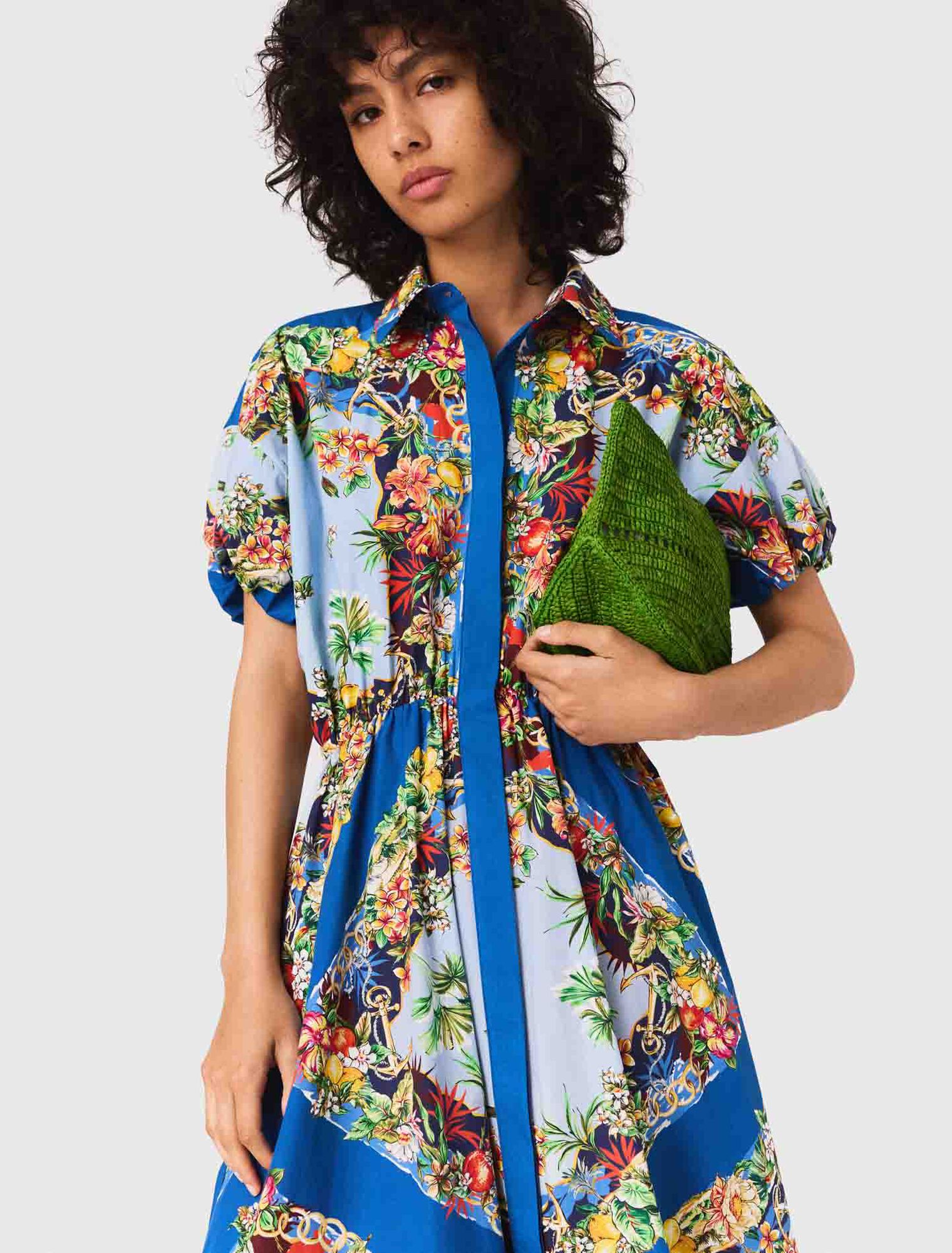 Vestido largo estampado