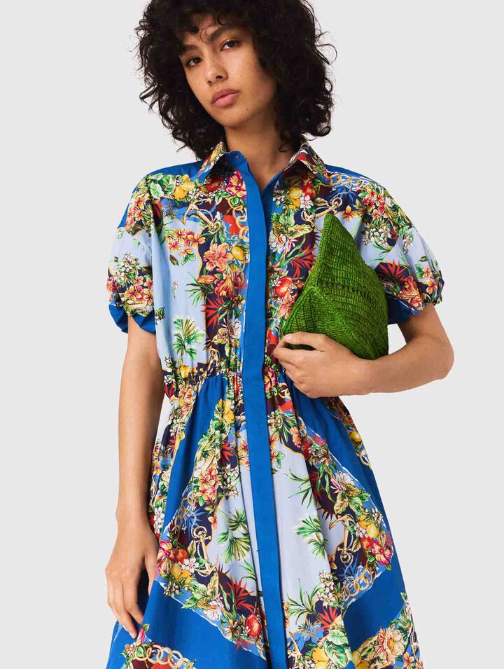 Vestido largo estampado