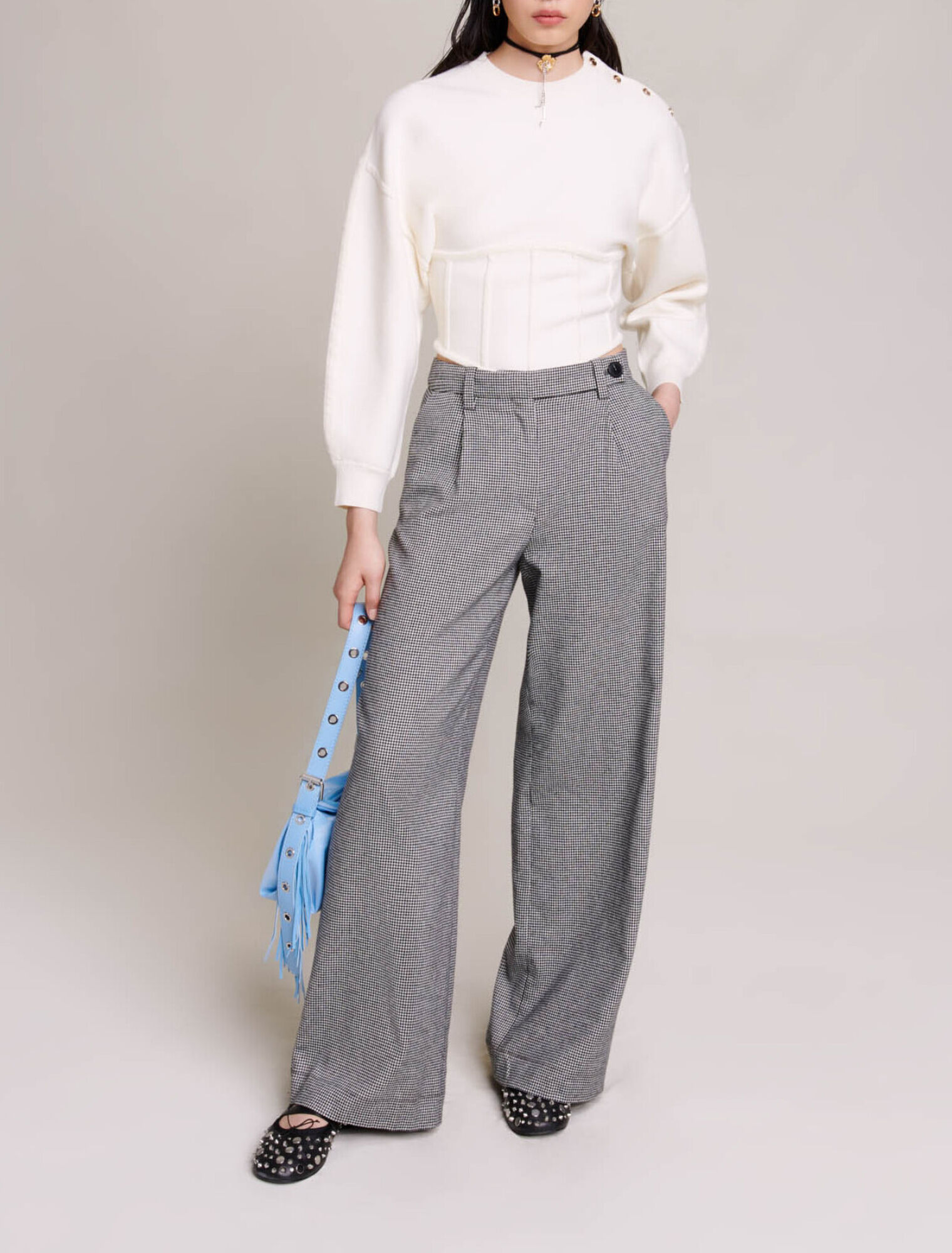 Pantalón de traje ancho