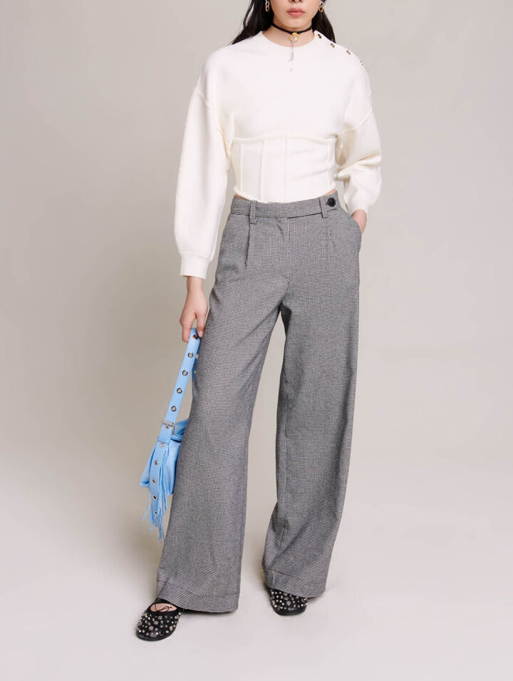 Pantalón de traje ancho