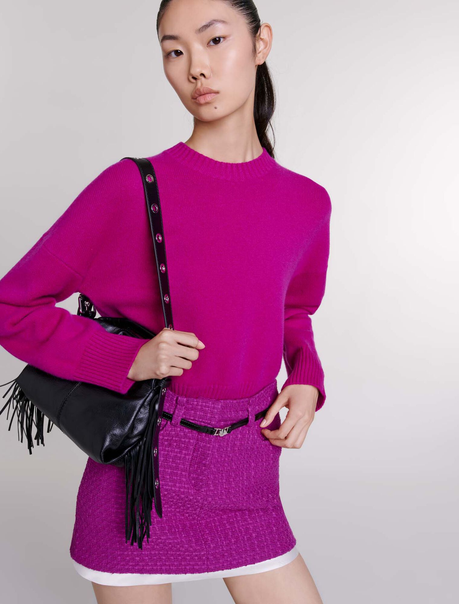 Minifalda de tweed