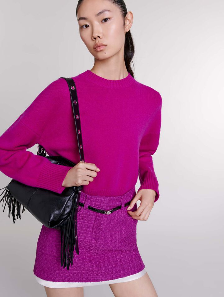Minifalda de tweed