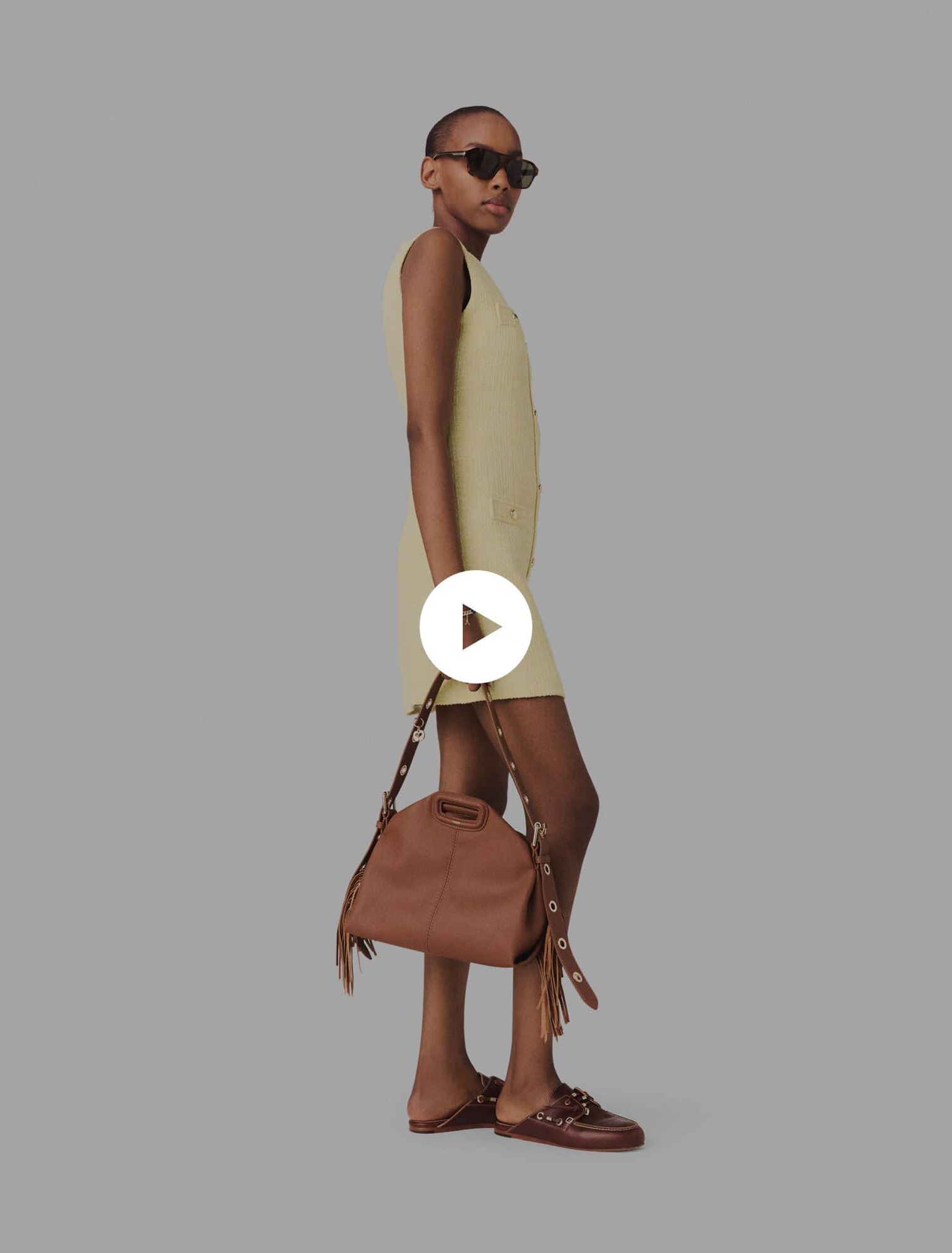 Vestido corto de tweed