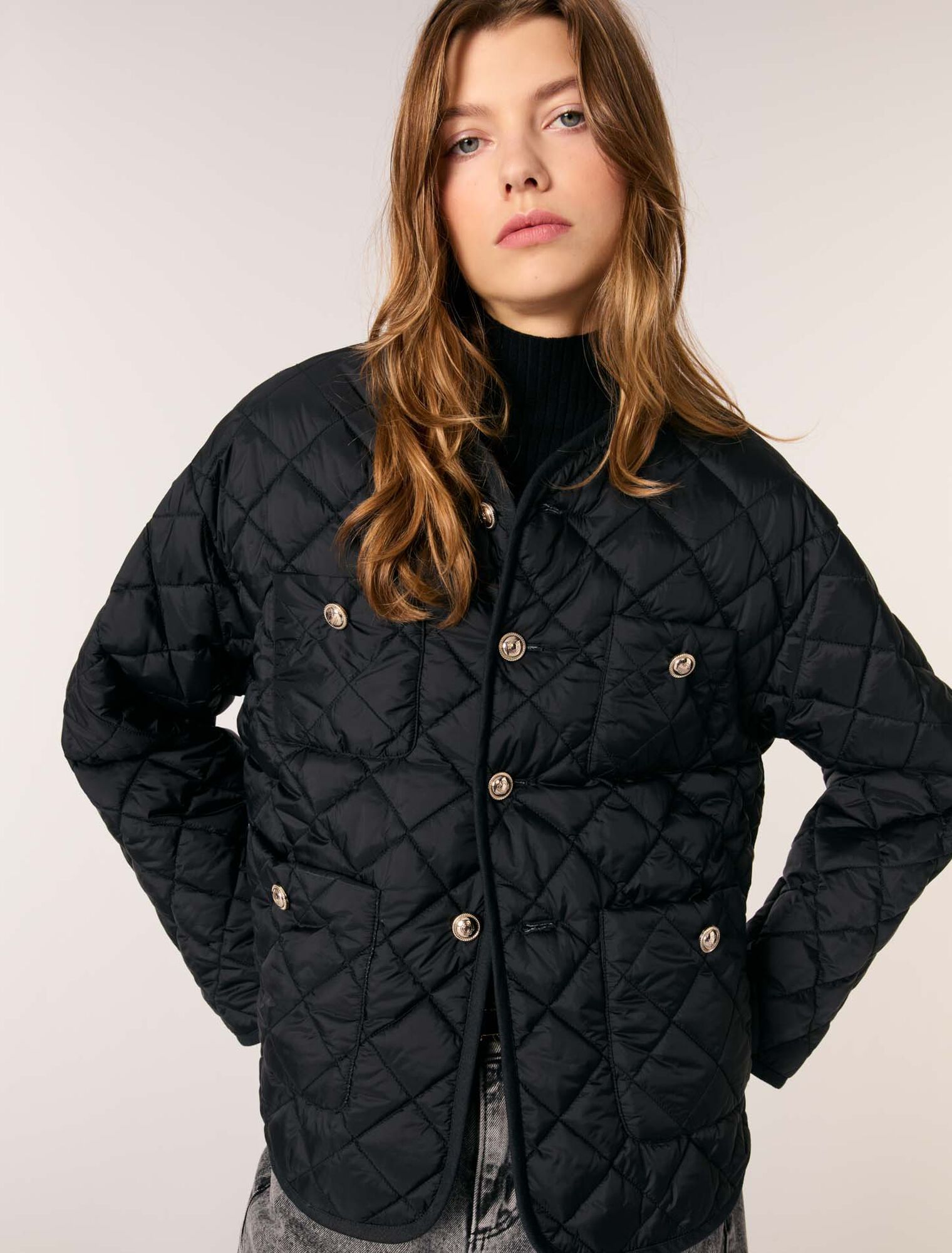 Abrigo acolchado reversible