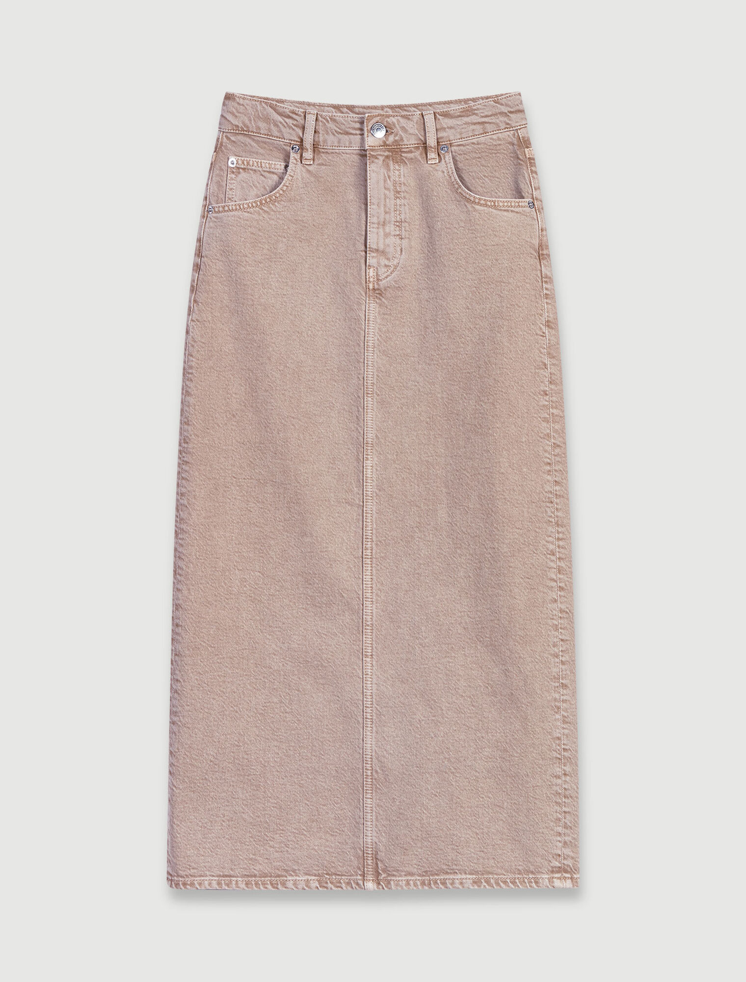 Falda larga en denim