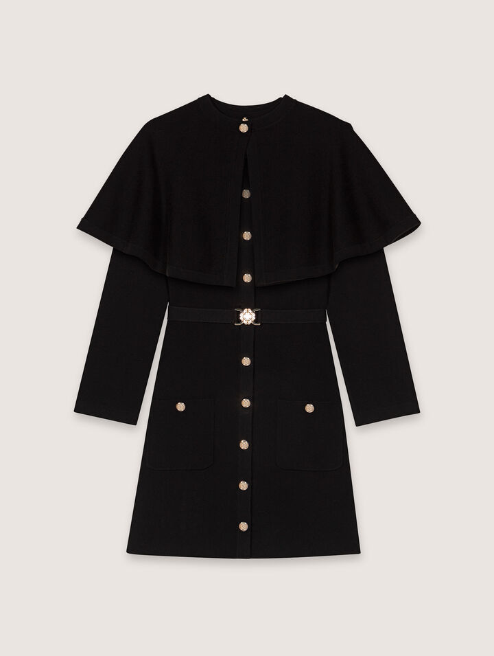 Vestido 2 en 1 con capa desmontable 