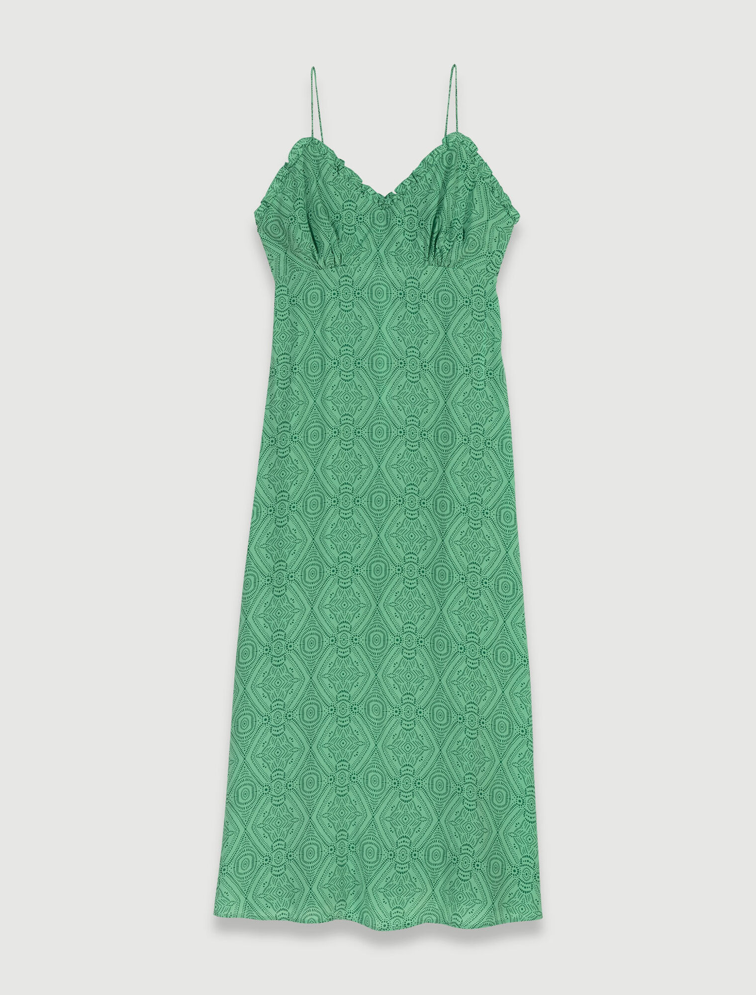 Vestido largo sin tirantes
