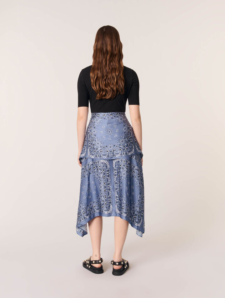 Vestido estampado trampantojo