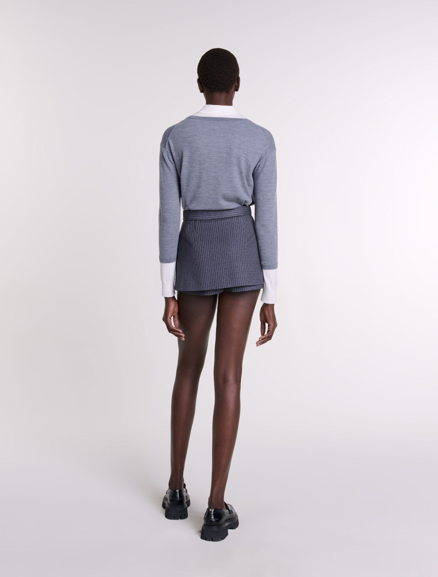 Pantalón corto trampantojo
