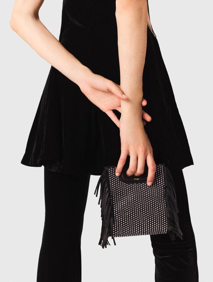 Bolso M mini con strass