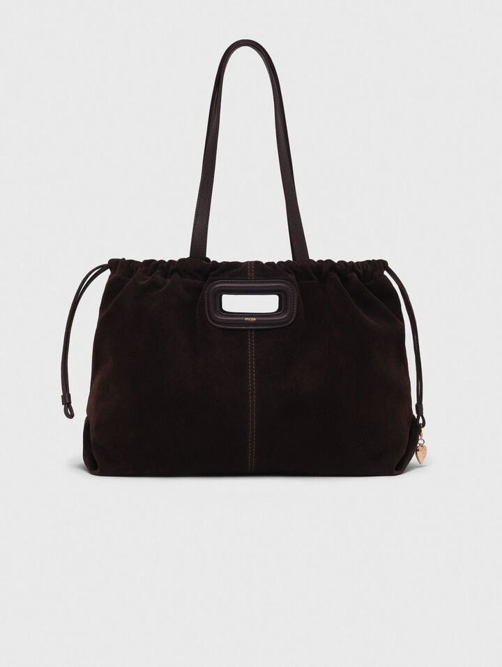 Bolso M tote de piel serraje