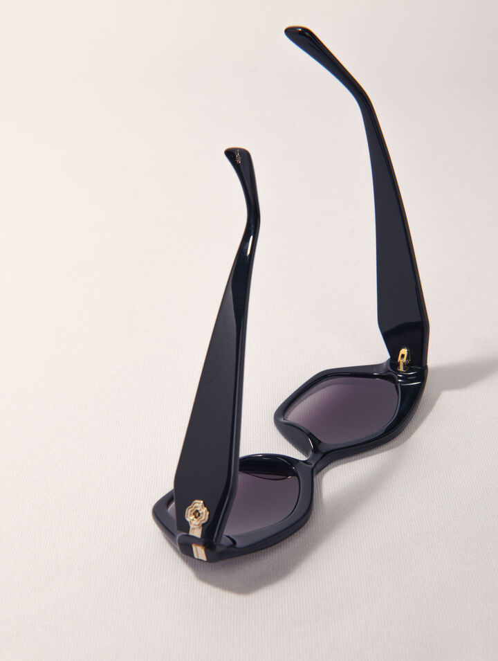 Gafas cat eye de acetato negro