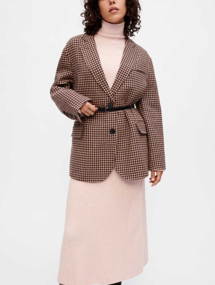 Abrigo oversize pata de gallo
