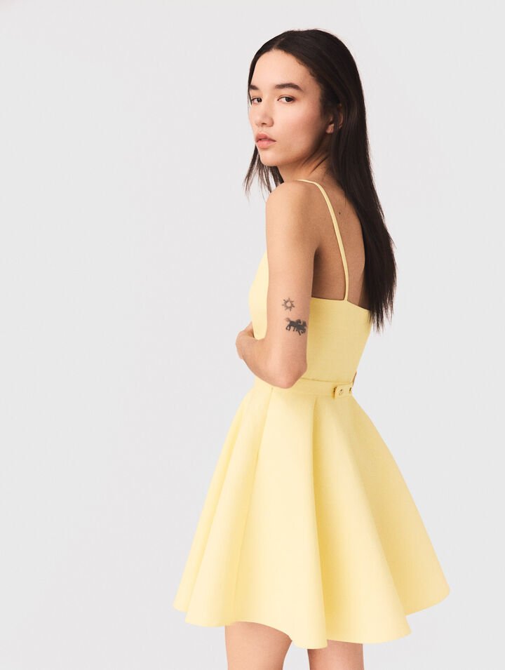 Vestido acampanado con tirantes