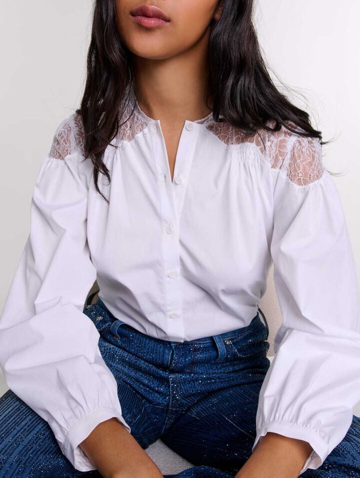 Camisa con encaje
