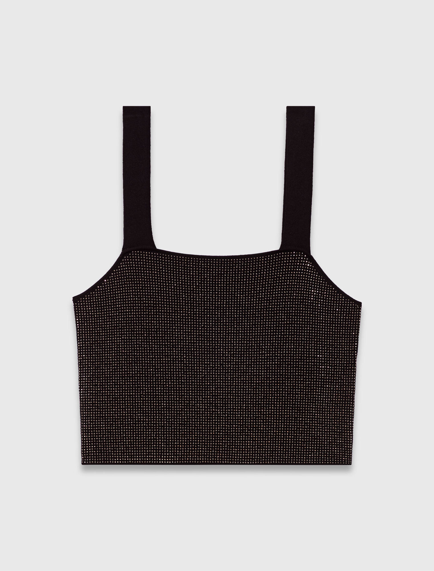Top de tirantes de punto con strass