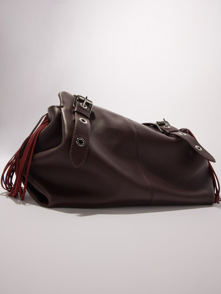 Bolso Miss M XL de cuero liso