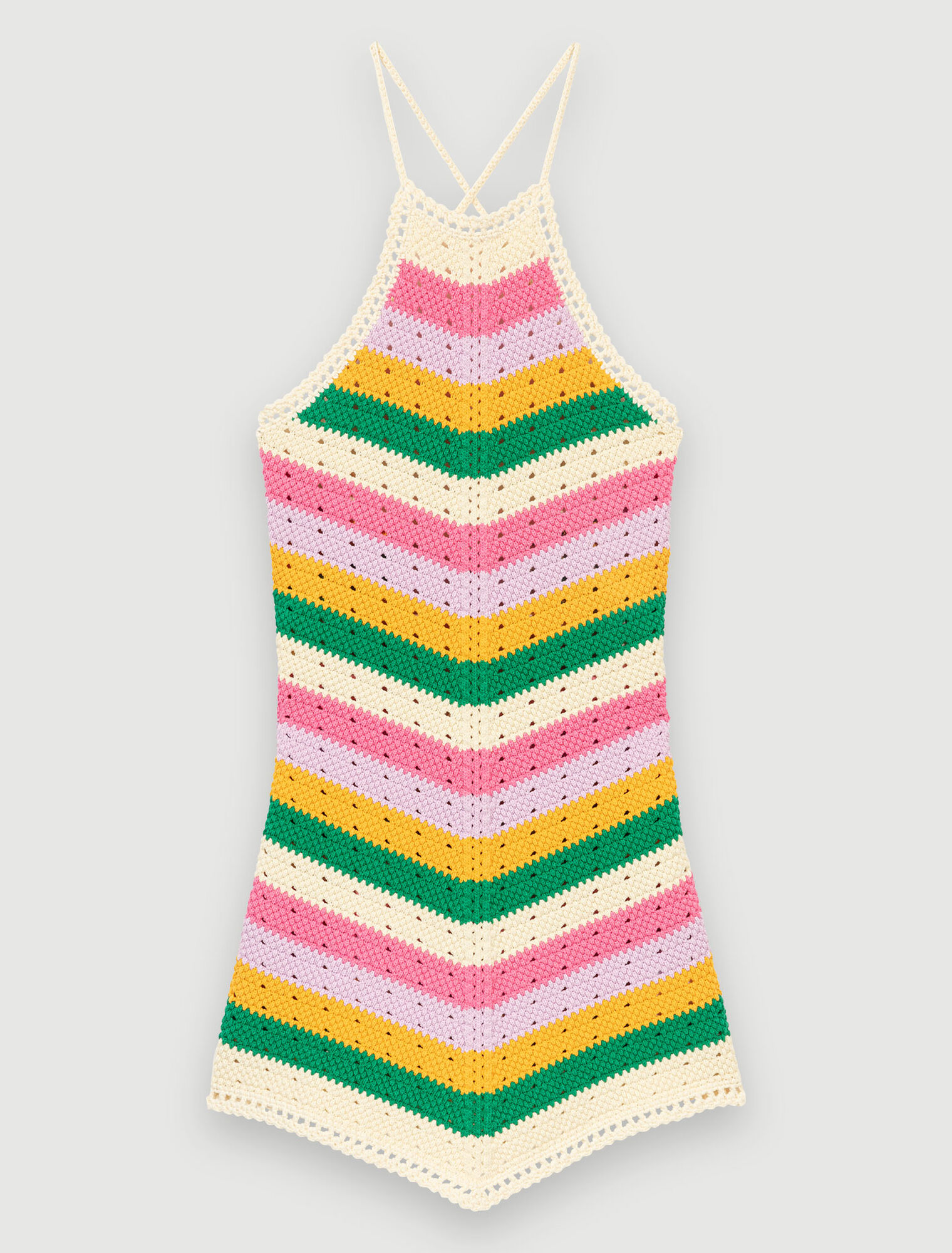 Vestido de punto multicolor