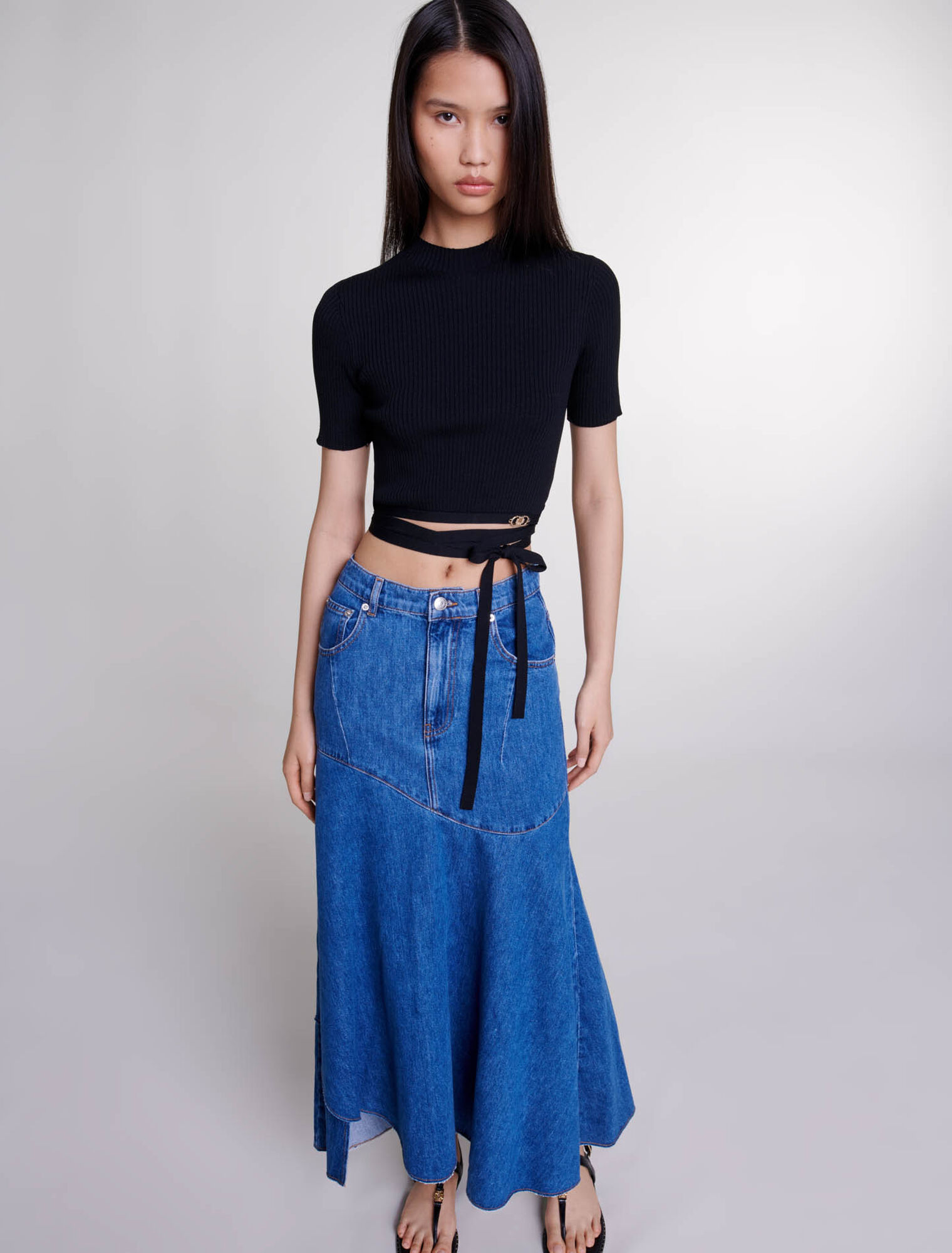 Crop top cruzado