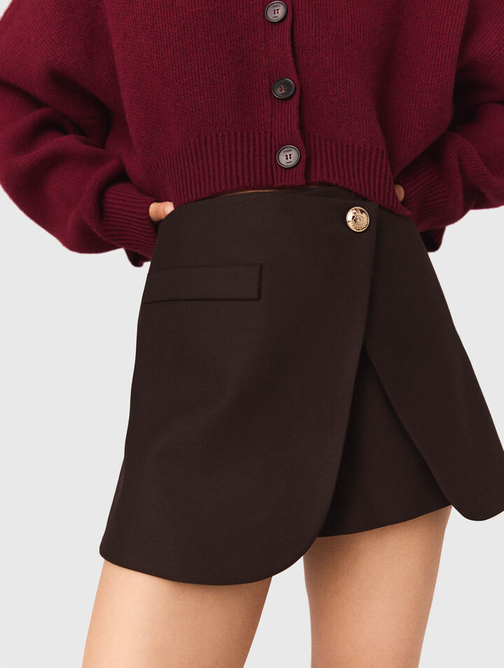 Pantalón corto trampantojo