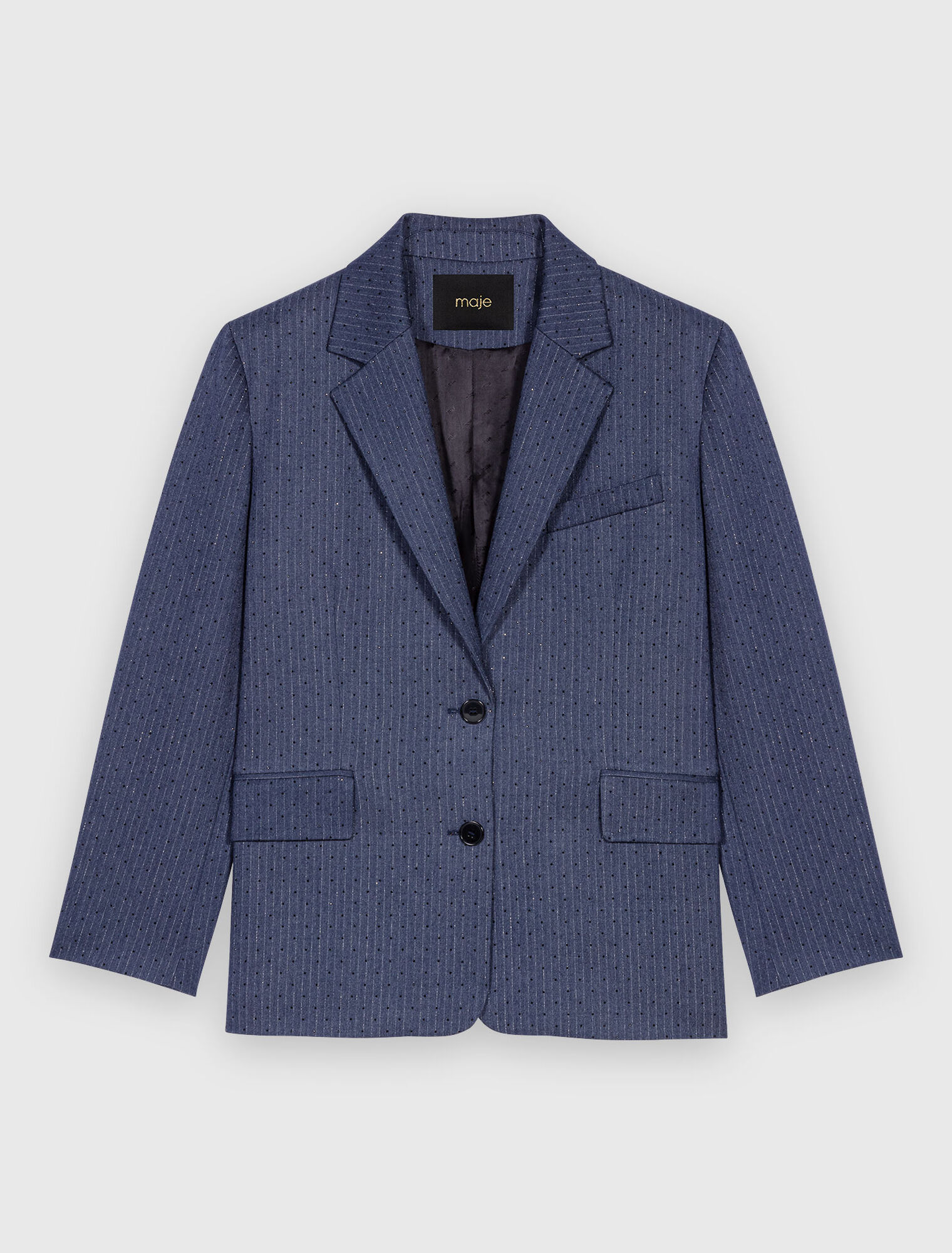 Chaqueta de traje con strass