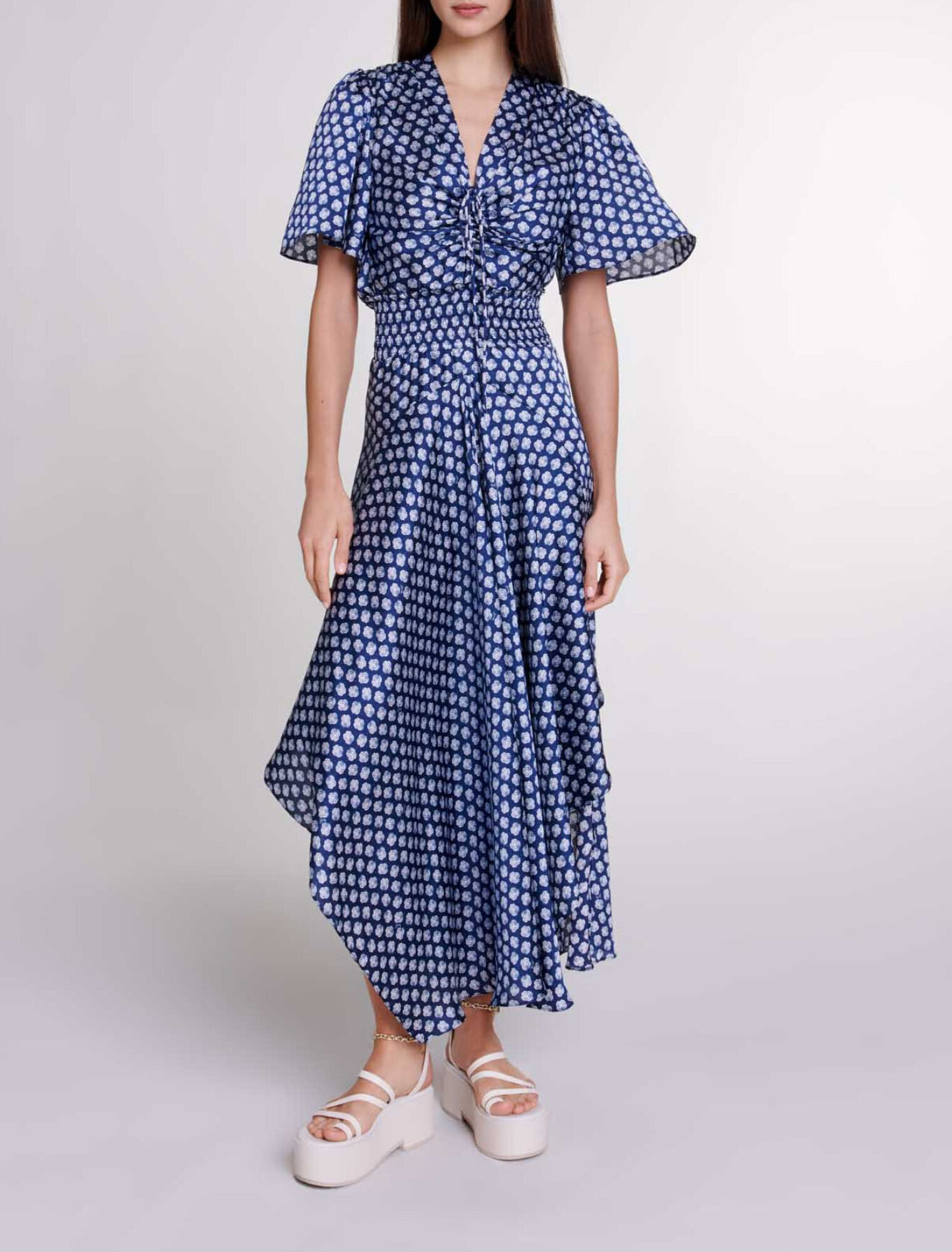Vestido largo estampado