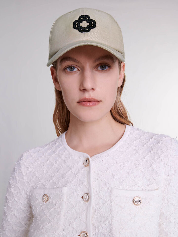 Gorra de lino y algodón