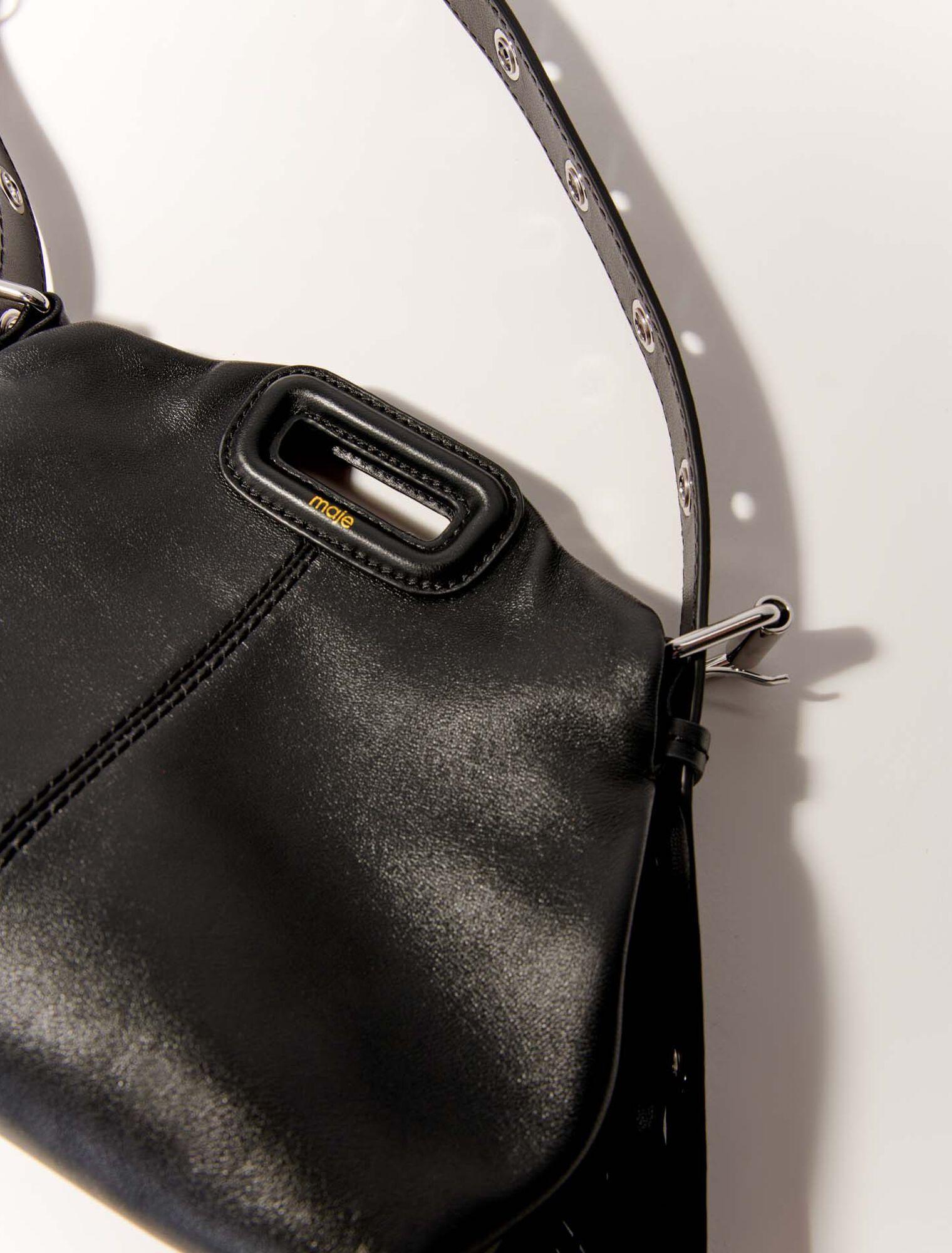 Bolso Miss M mini de cuero liso