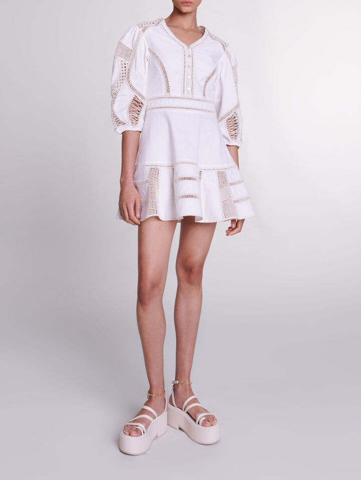 Vestido corto voluminoso
