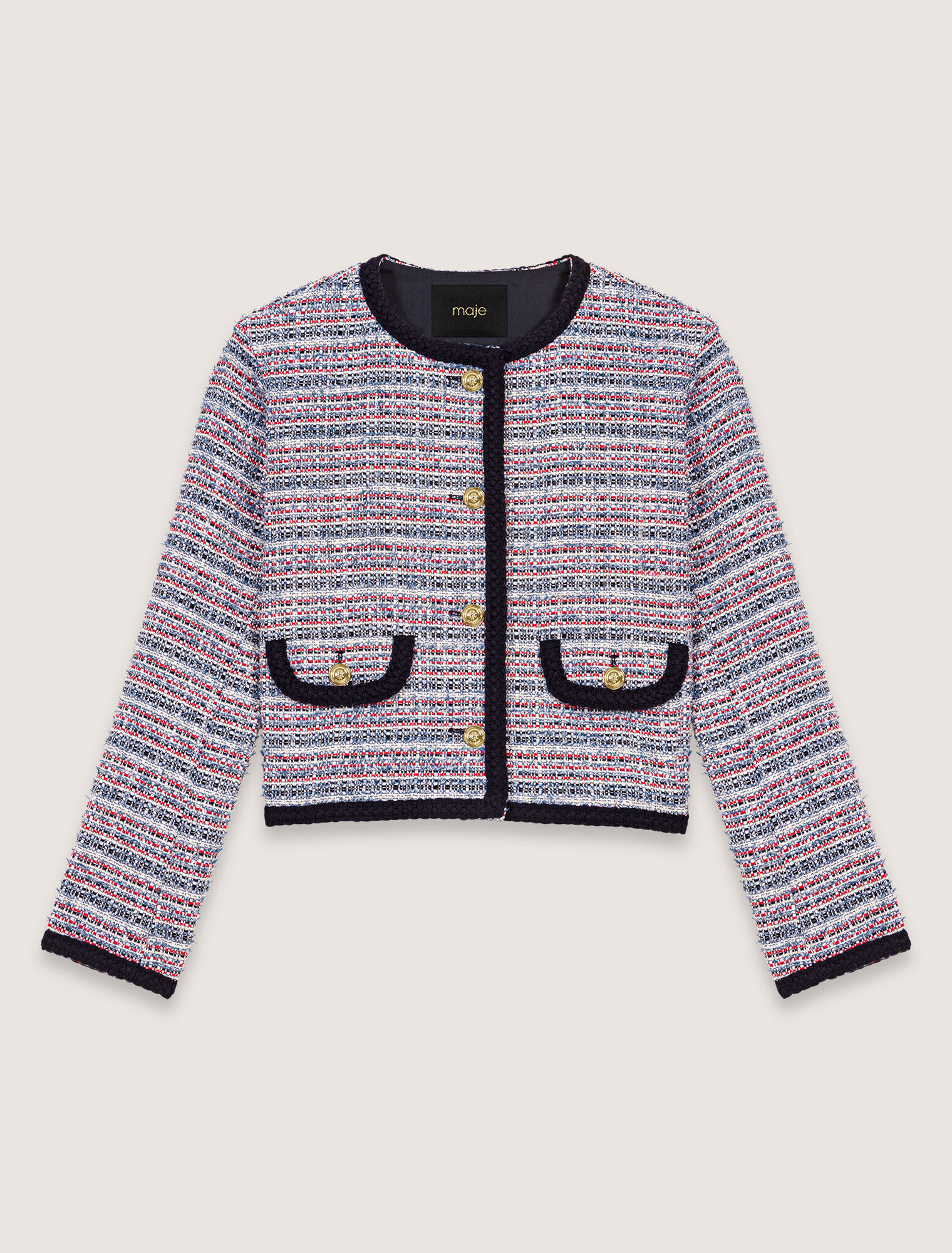 Chaqueta corta de tweed
