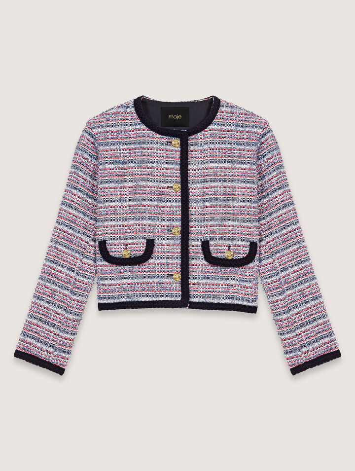 Chaqueta corta de tweed