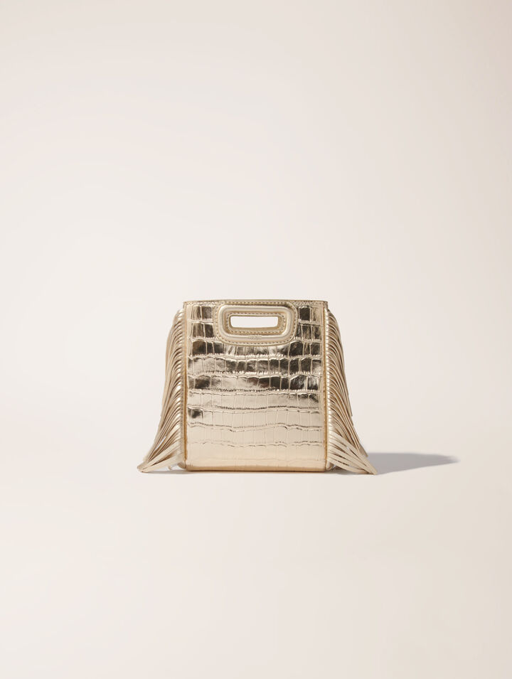 Bolso M Mini de piel de cocodrilo
