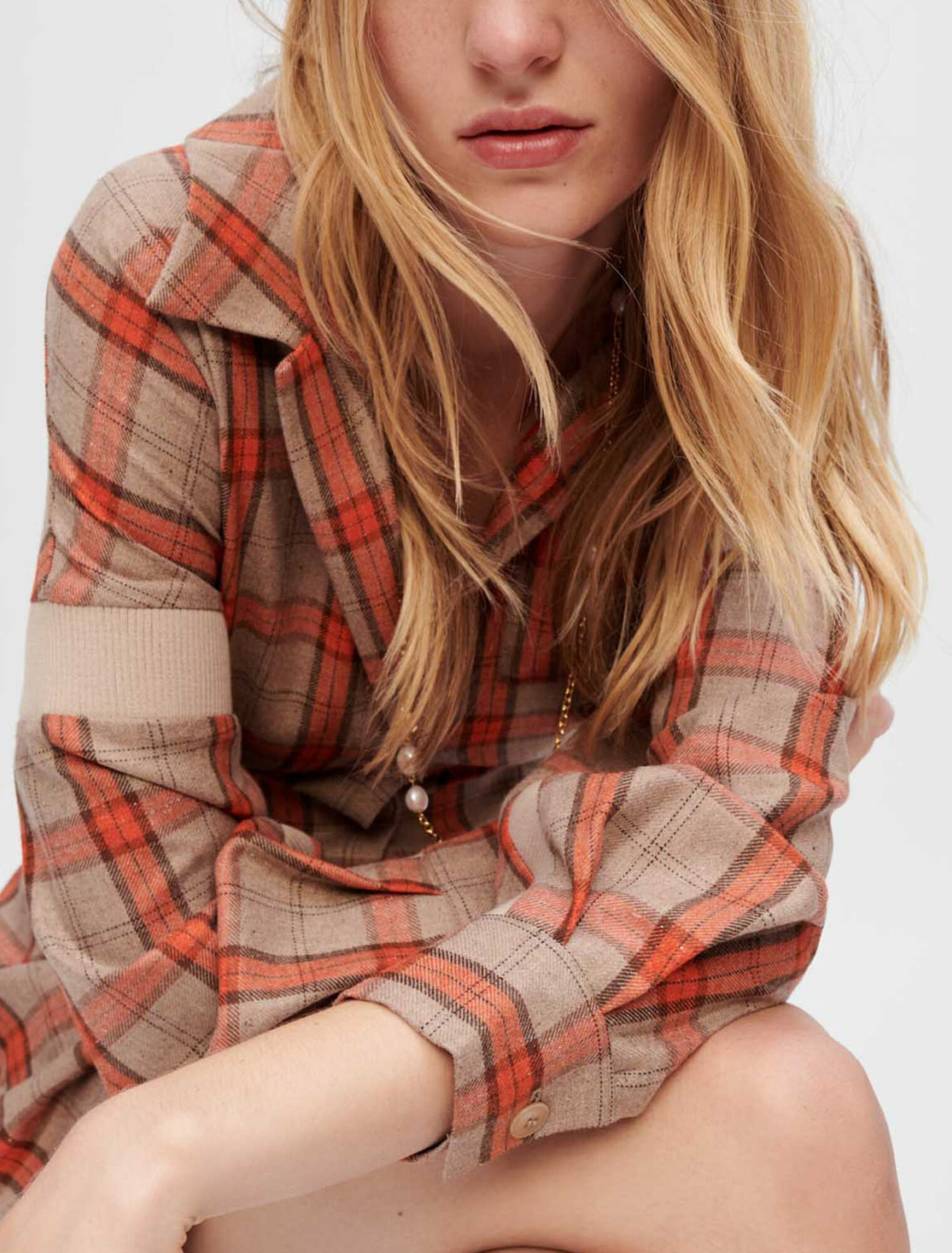 Vestido camisero de cuadros