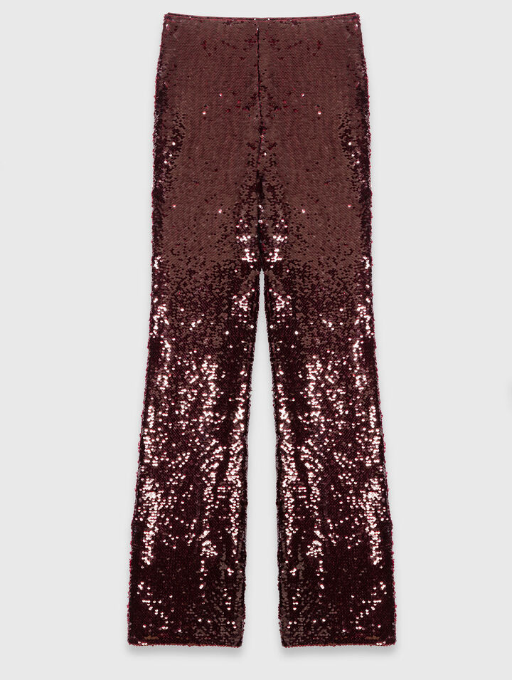 Pantalón bordado de lentejuelas