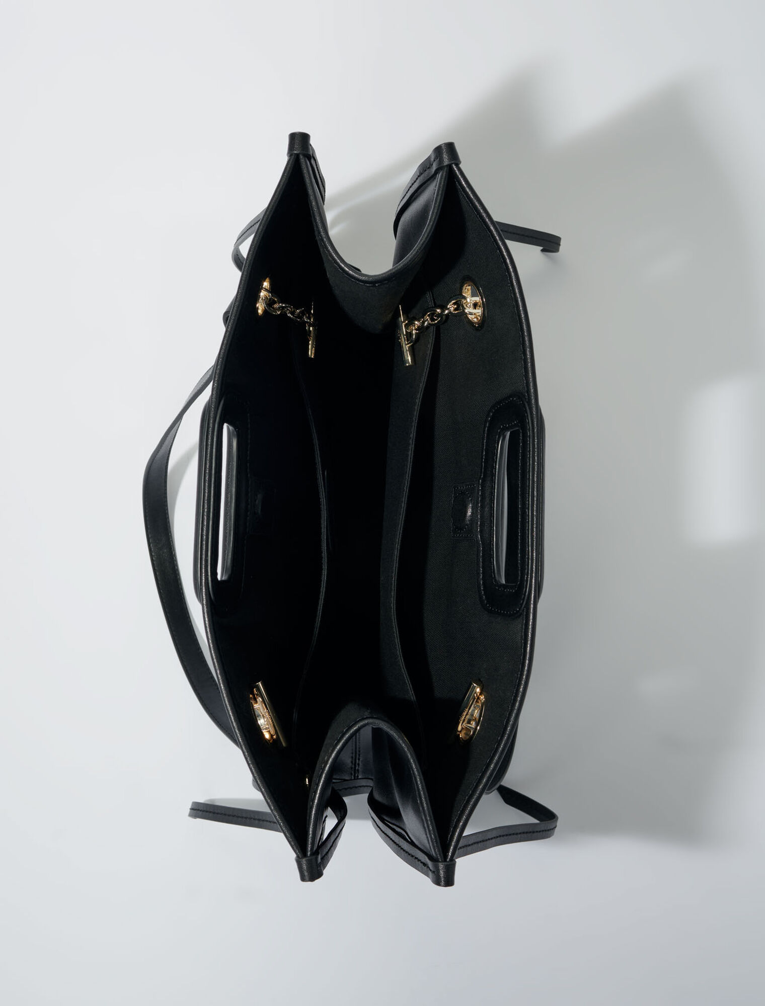 Bolso cabás de cuero con flecos